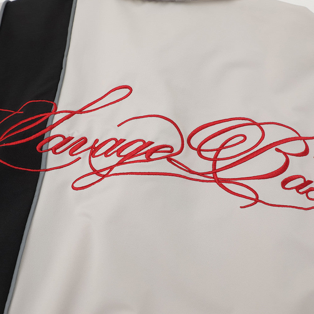 Savage Base Colorblock Bowling Shirt – Short Sleeve Button-Up with Script Logo