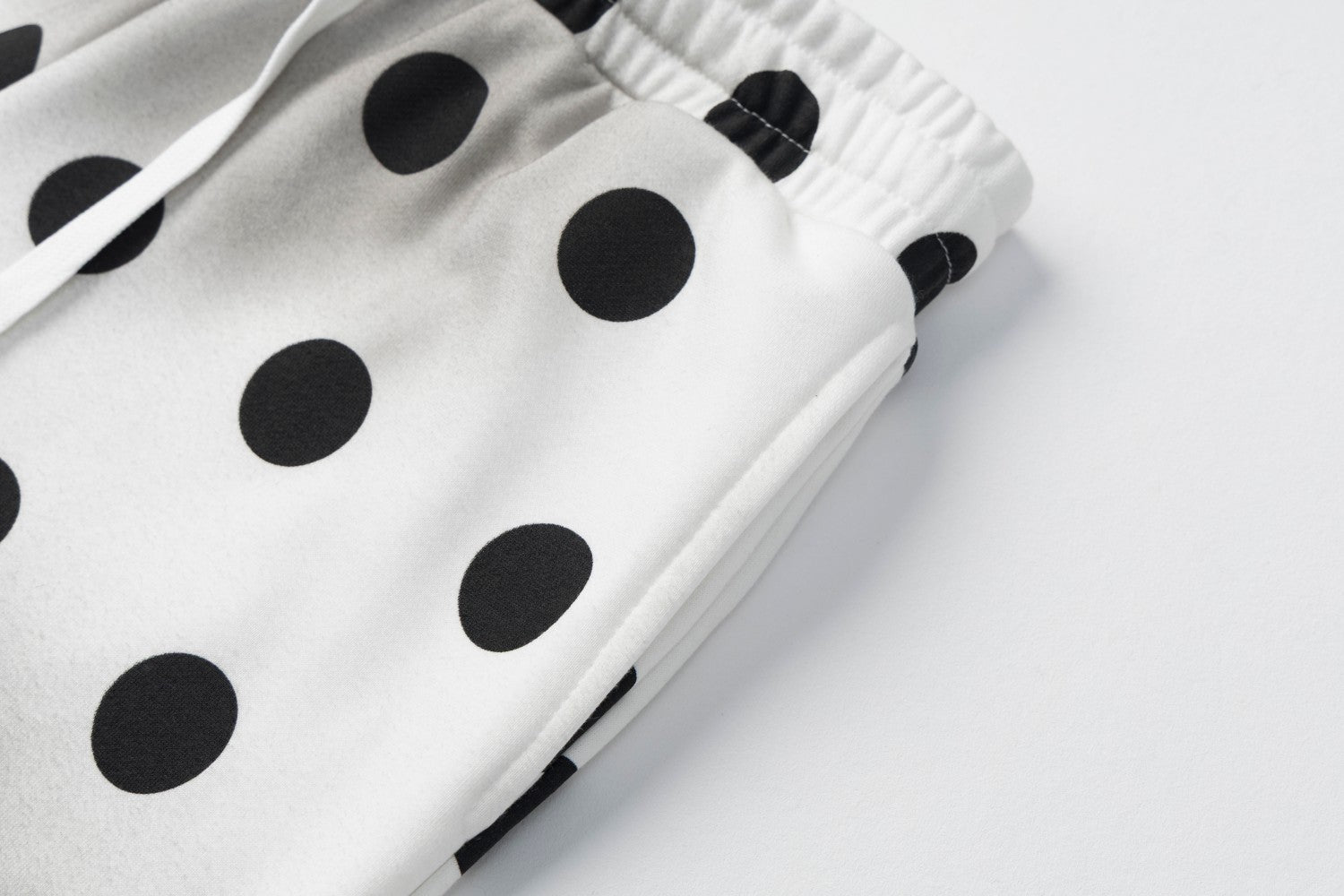 Pantalon de survêtement large à pois – Coupe décontractée délavée à l’acide