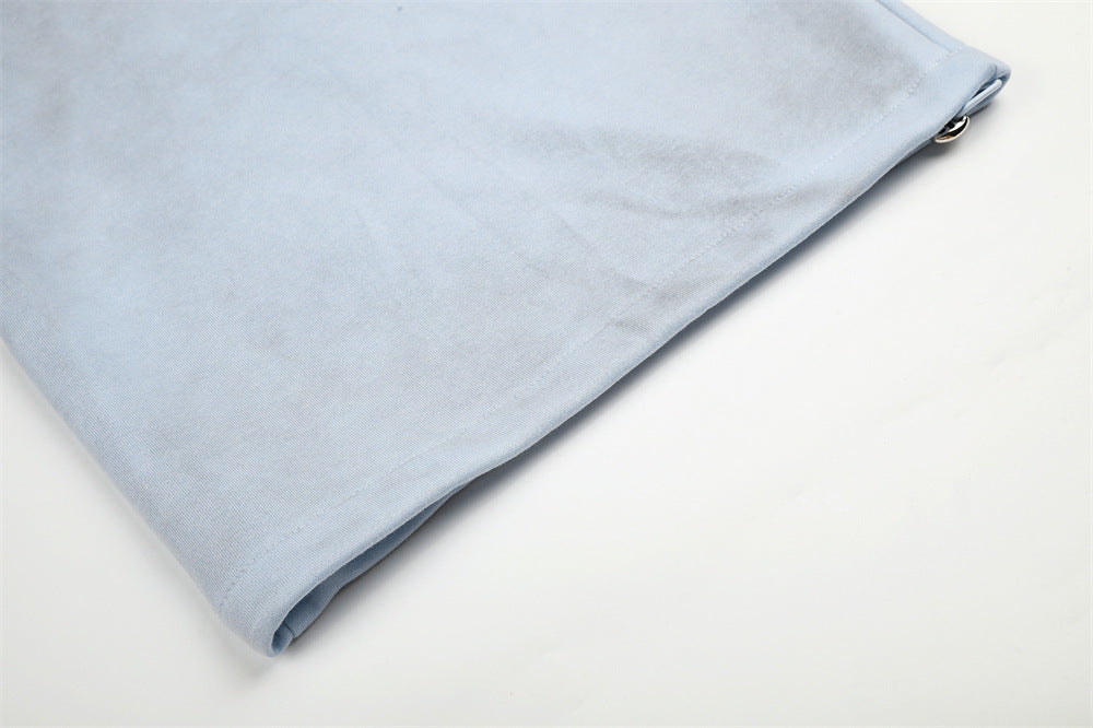 Pantalon de survêtement en velours côtelé à jambes larges avec imprimé script et poches cargo