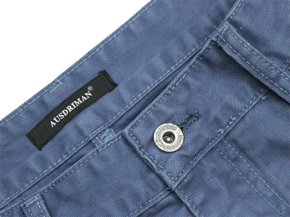 Men's Loose Fit Cargo Pants Wide Leg Bubble Pocket Deconstructed Trousers