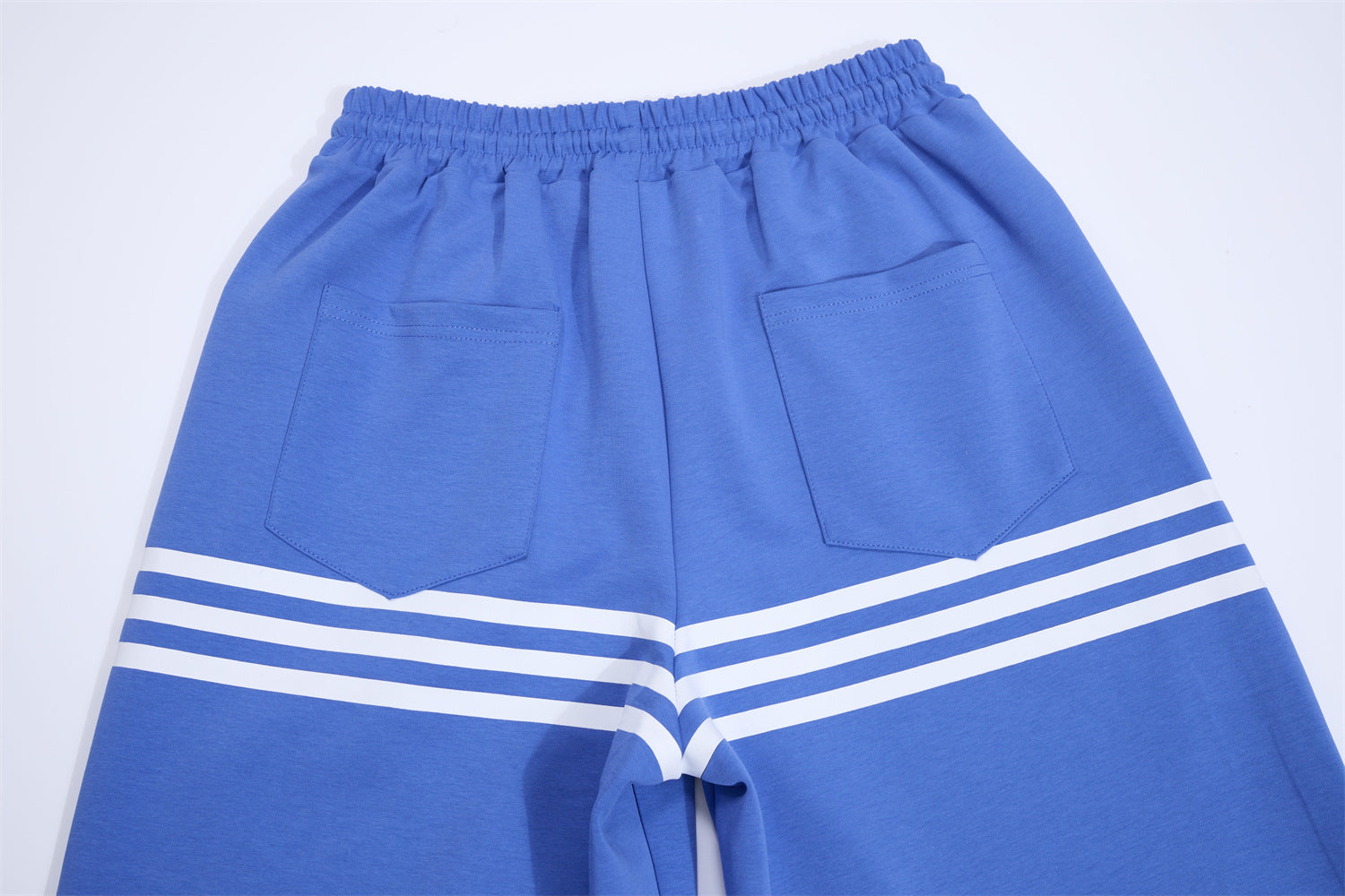 Wide Leg Sweatpants with Stripe & Mellifluous Graphic Print