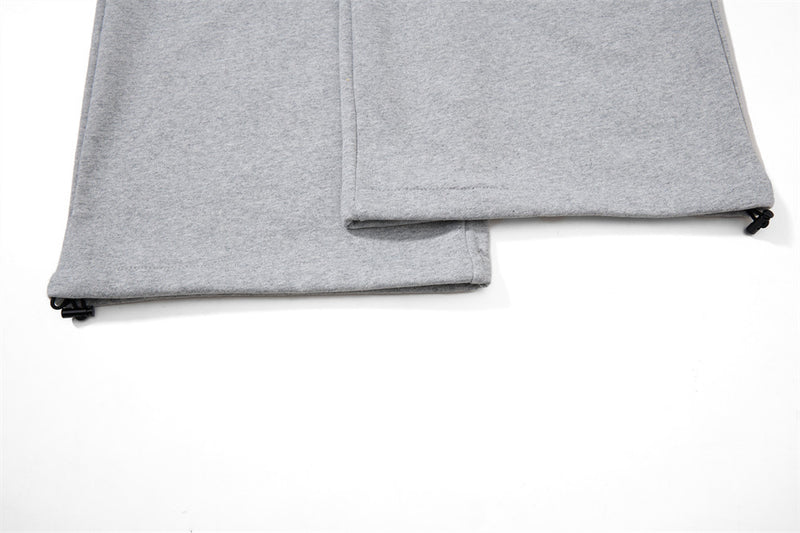 Wide-Leg Sweatpants with Gothic Script Logo — Relaxed Fit Streetwear Joggers