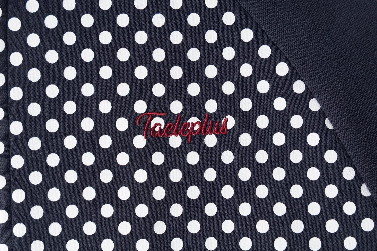 Veste de survêtement zippée à col montant, pois et manches à bandes