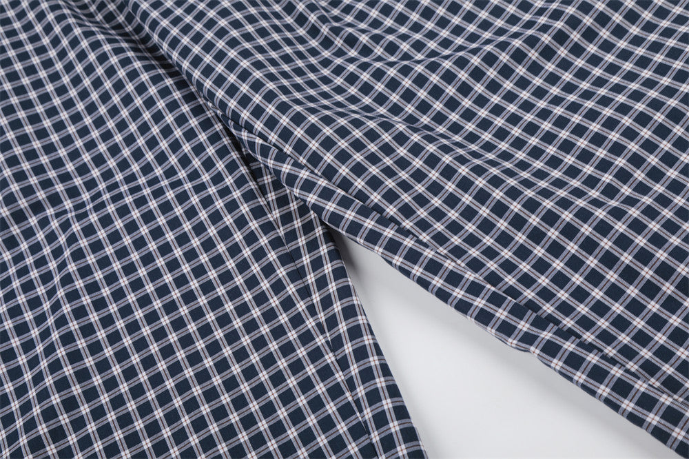 Plaid Wide-Leg Pants with Logo Elastic Waistband