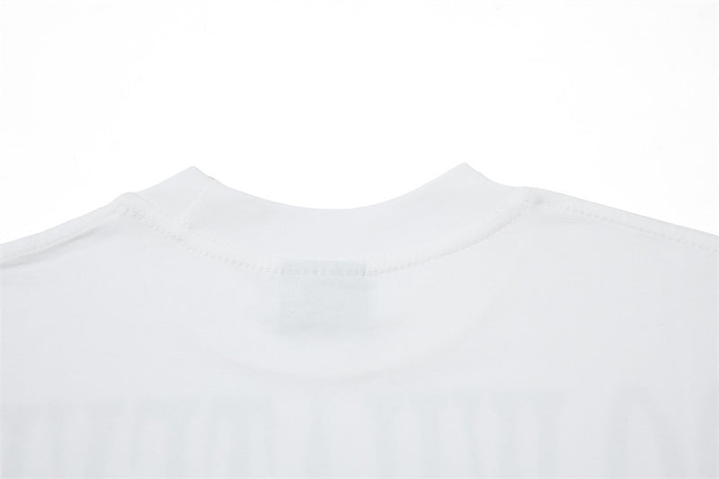 Men's Long Sleeve Graphic Tee – Bold Letter Print Mock Neck Top