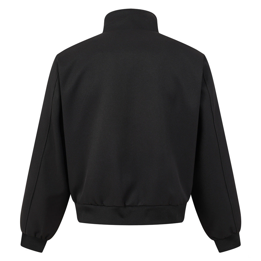 Blouson bomber oversize avec col montant et poches cargo