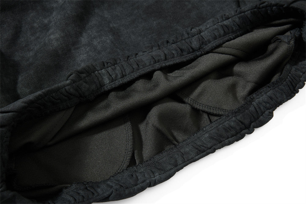 Jersey de cuello en V para hombre, oversized, con bordado universitario