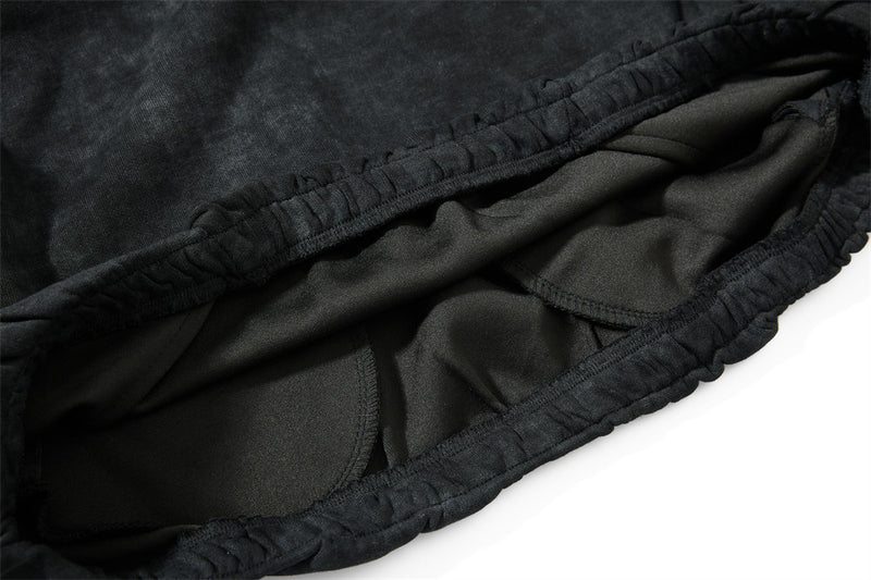 Jersey de cuello en V para hombre, oversized, con bordado universitario