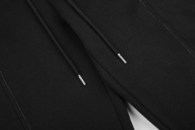 Pantalon cargo de survêtement baggy brodé d’étoiles – Pantalon à jambes larges et cordon