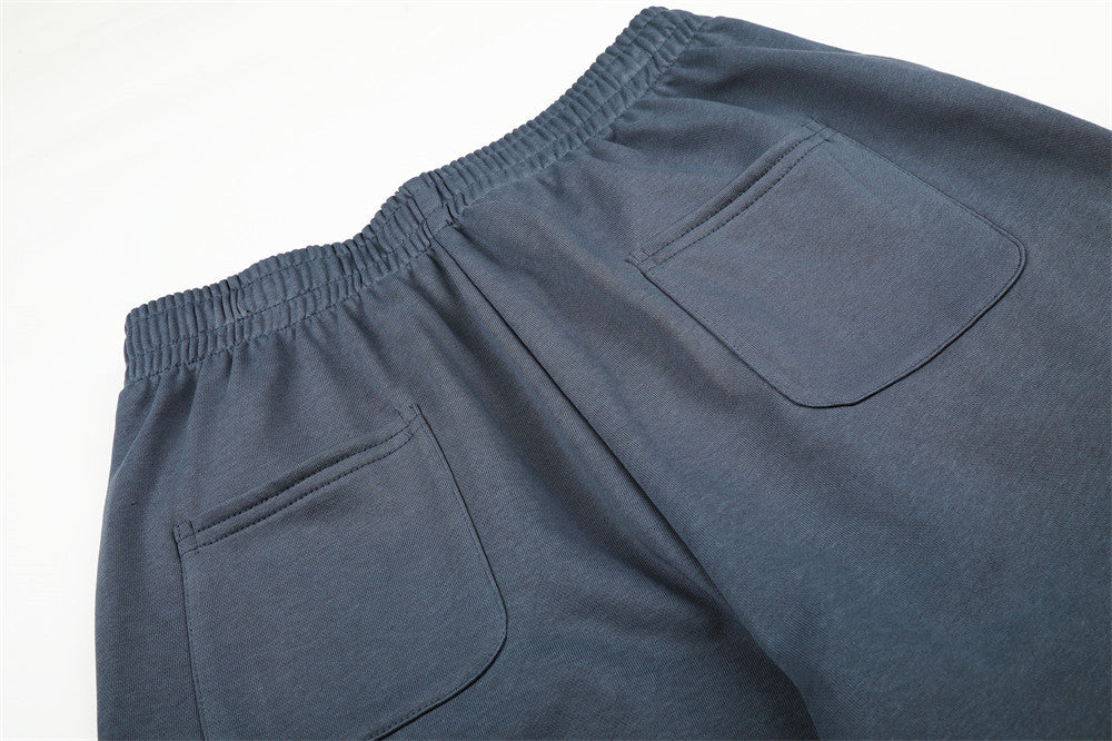 Pantalon de survêtement à jambes larges avec imprimé script oversize – Coupe droite décontractée casual