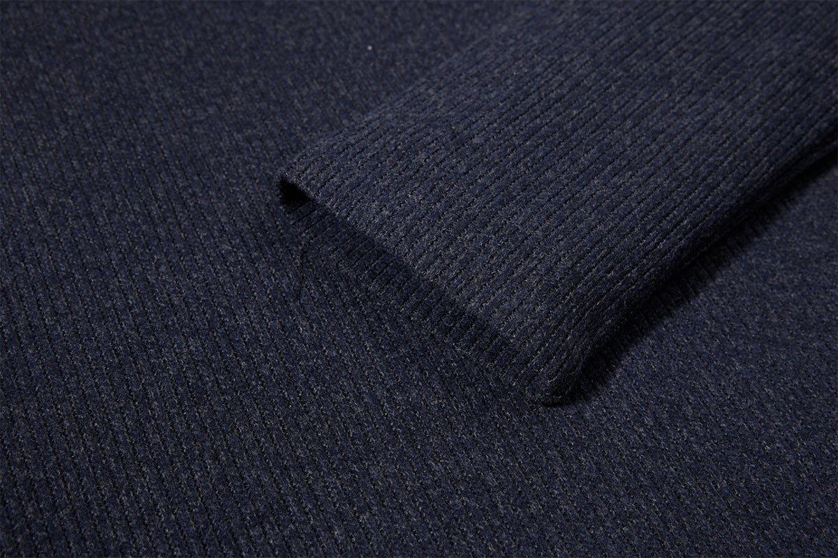 Men's Ribbed Henley Long-Sleeve Shirt – Vintage American Style
