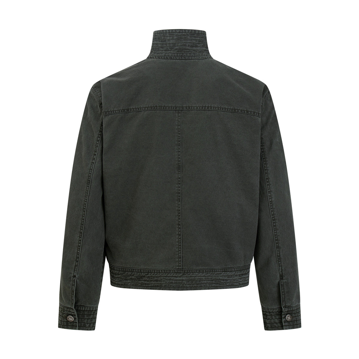 Men's Vintage Washed Moto Zip Jacket – Deconstructed Seam Detroit Style