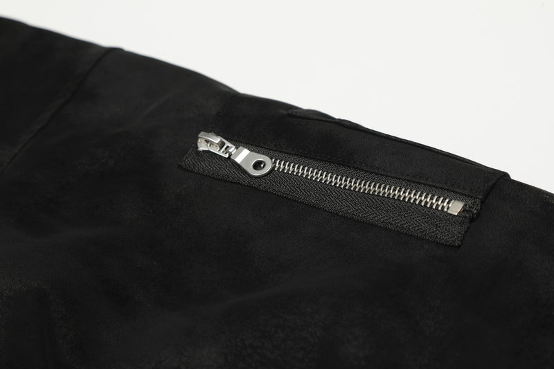 Blouson bomber à capuche bordée de fourrure – Style américain vintage doublé polaire