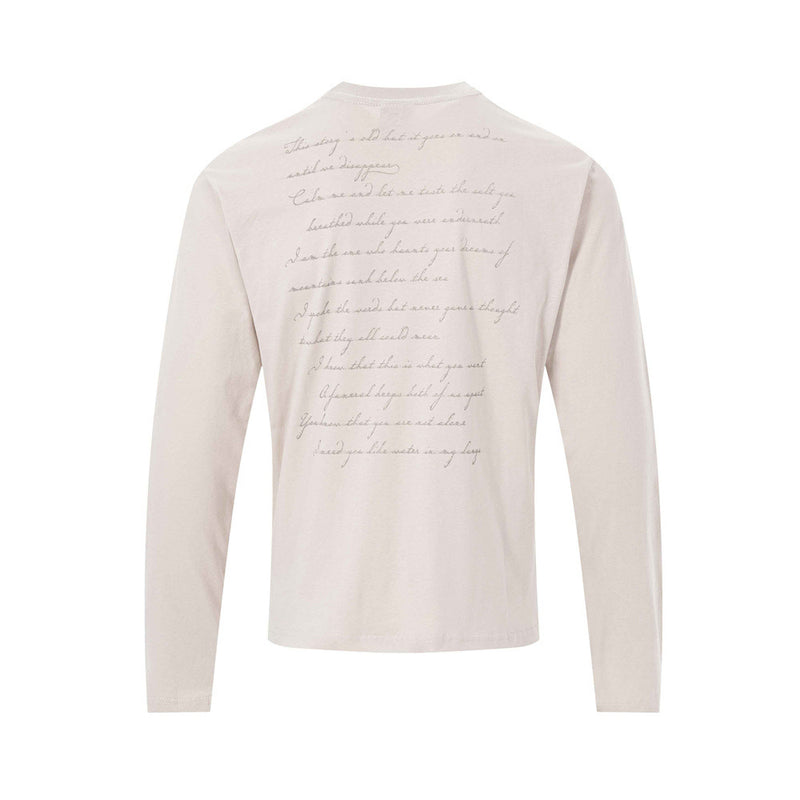 T-shirt graphique à manches longues – Imprimé portrait vintage, coupe décontractée