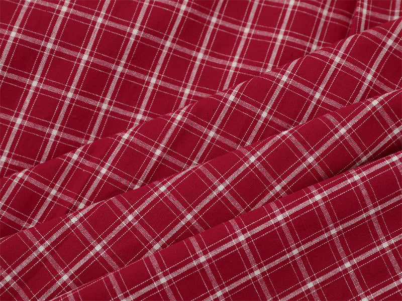Camisa de cuadros de manga larga para hombre – Estampado gráfico desgastado, corte holgado