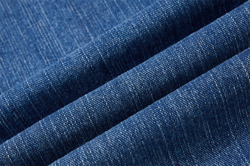 Men's Washed Distressed Flare Jeans – Wide Leg Relaxed Fit Denim