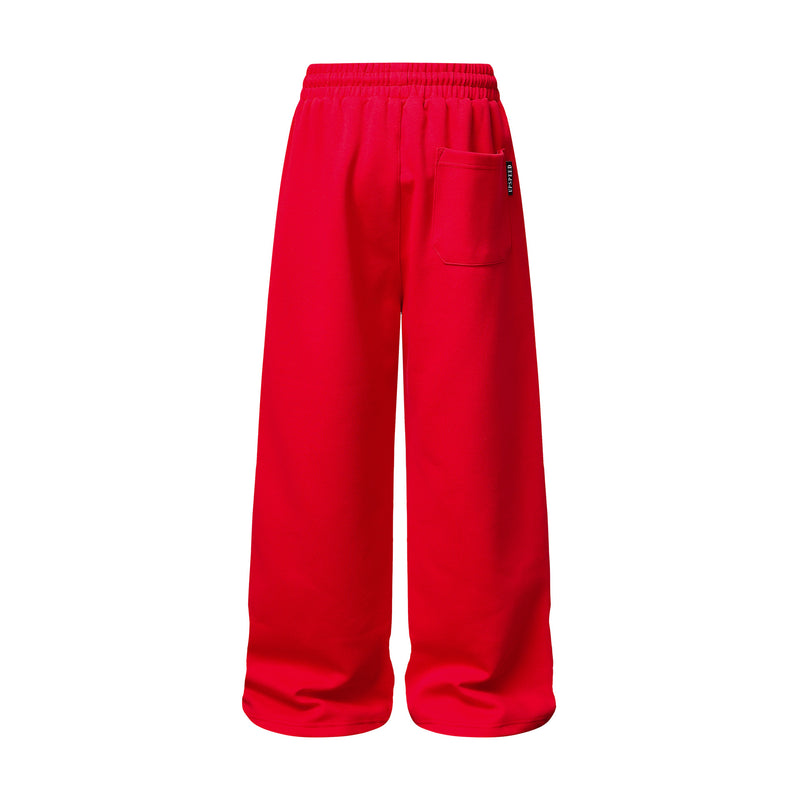 Pantalon de survêtement à jambes larges avec imprimé gothique « Welcome » et deux pistolets – Style streetwear hip-hop