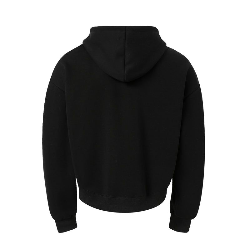Designer Zip-Up Hoodie with Metal Stud Detail — Heavyweight Oversized Fit