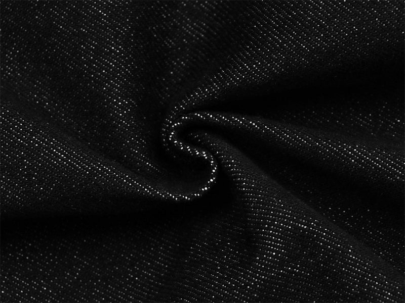 Men's Raw Black Denim Wide-Leg Jeans – Deconstructed Button Fly & Diagonal Seam