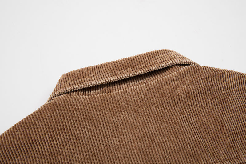 Chaqueta Bomber Harrington de Pana – Corte Cuadrado con Cierre de Broche Vintage