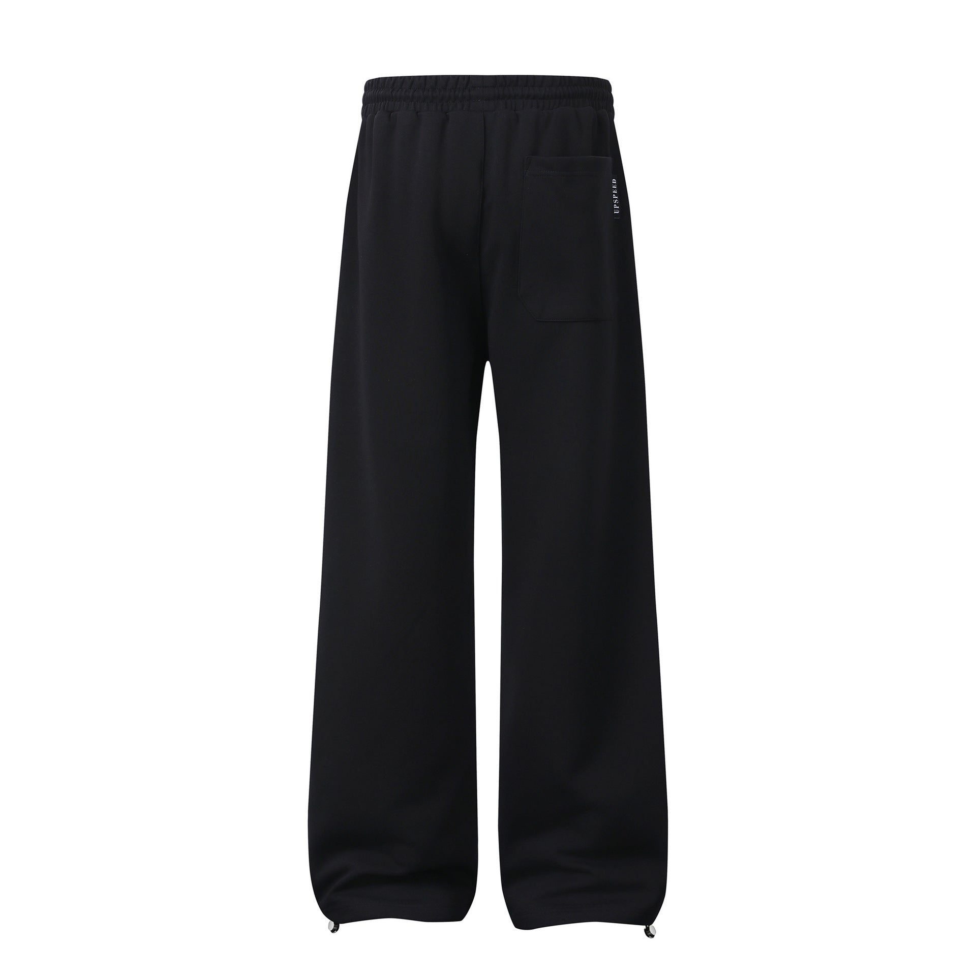 Pantalon de survêtement à jambes larges avec graphisme héraldique et détails latéraux multibandes