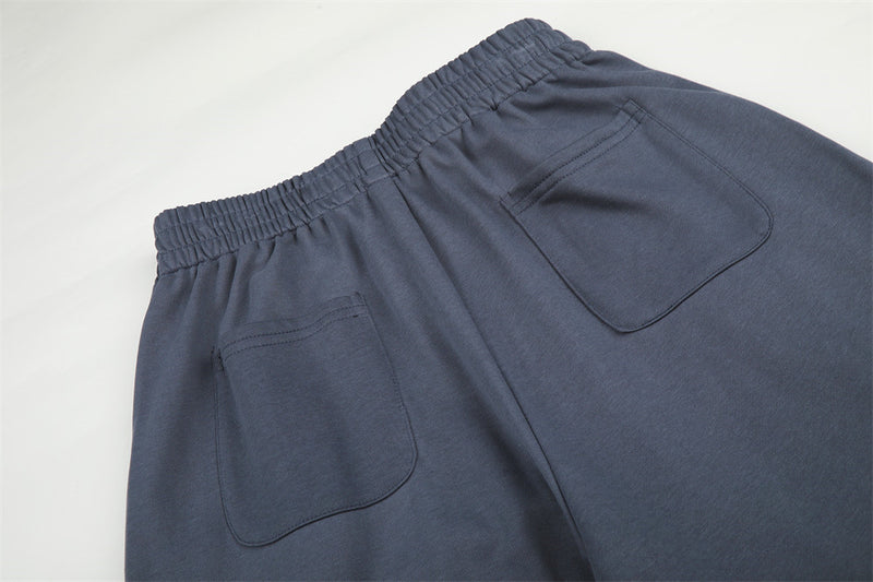 Pantalon de survêtement à jambes larges avec écusson étoile – Pantalon homme oversize à coupe droite