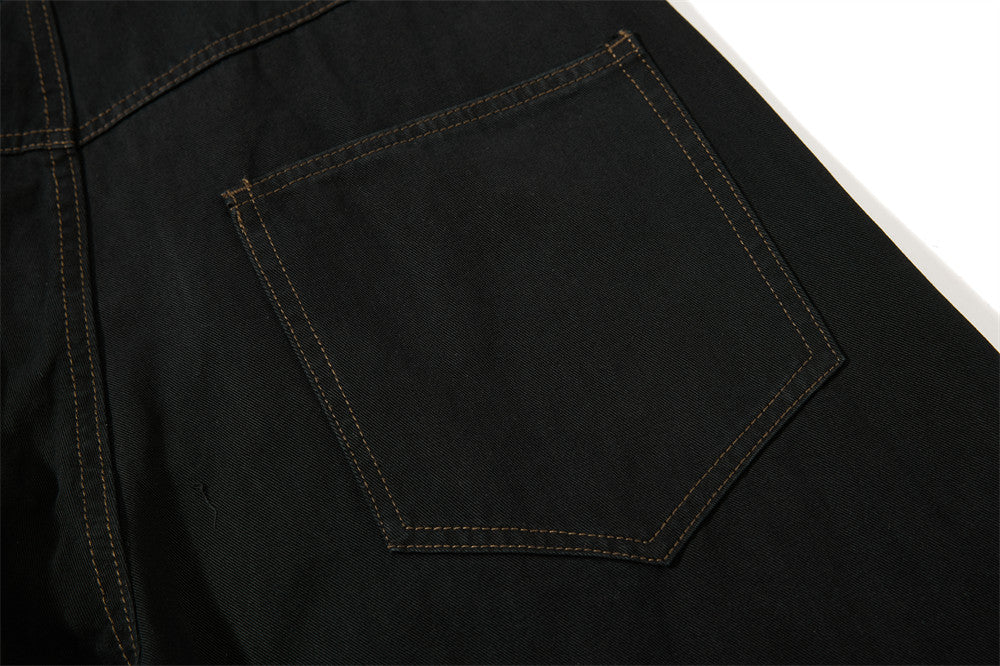 Wide-Leg Trousers with Double-Breasted Rope Detail