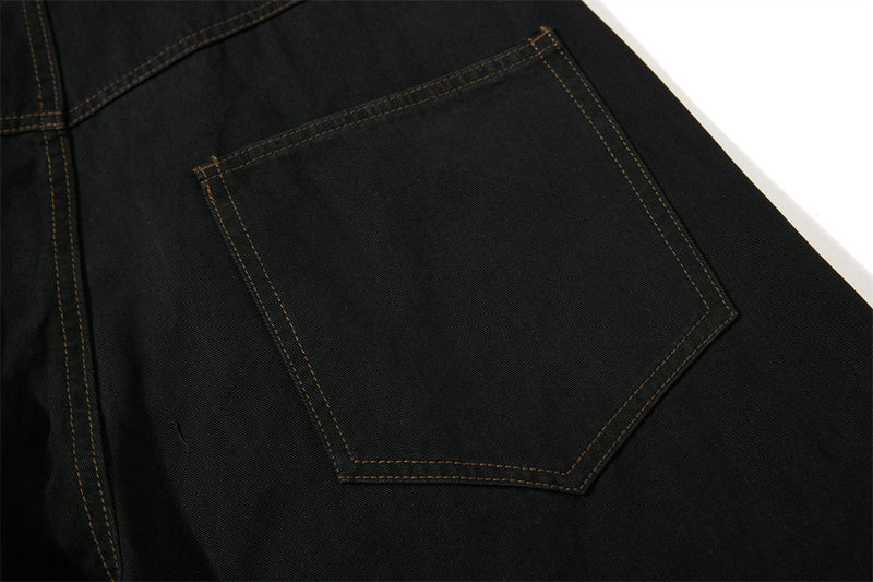 Wide-Leg Trousers with Double-Breasted Rope Detail
