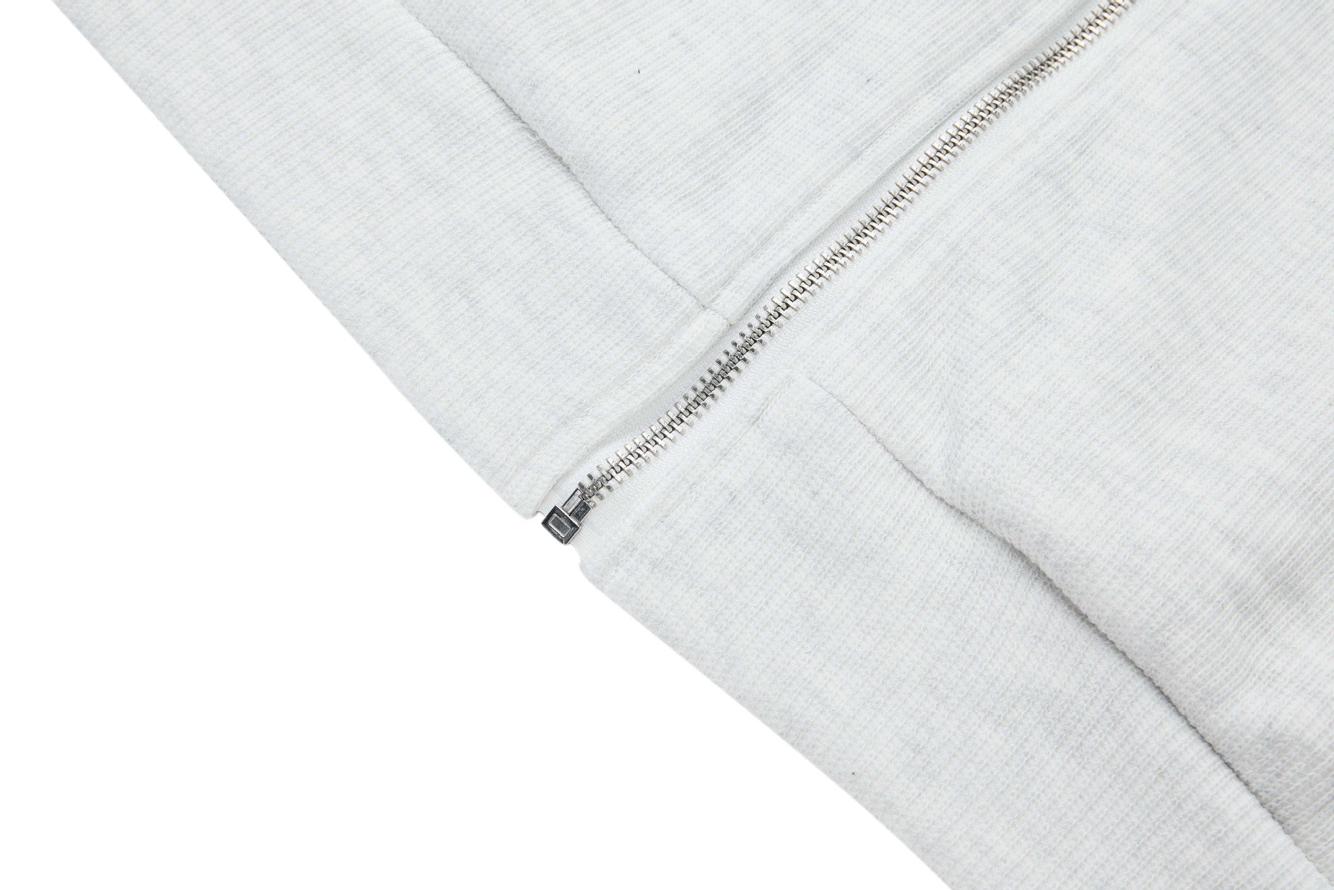 Sweat à capuche court zippé – Sweat intégralement zippé à manches raglan côtelées