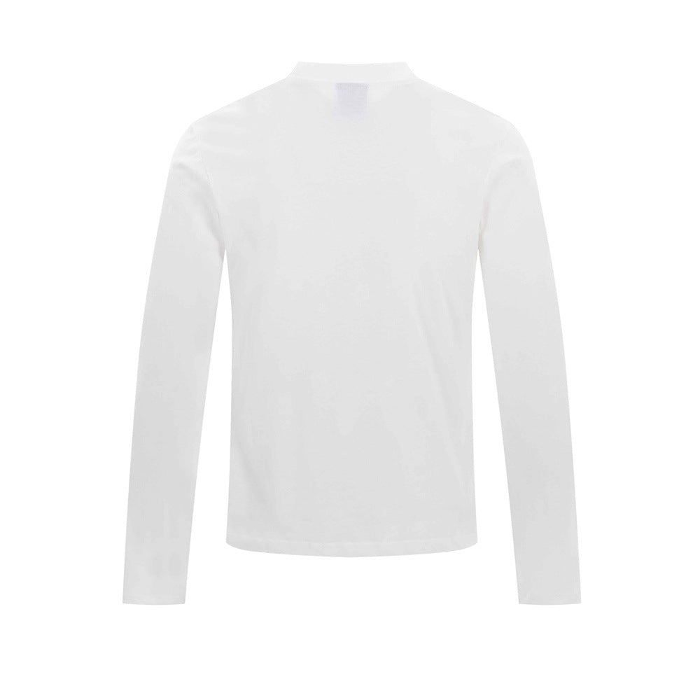 Men's Long Sleeve Script Graphic T-Shirt – Relaxed Fit