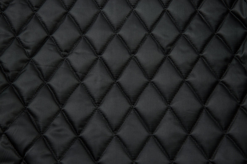 Padded Bomber Jacket with Detachable Faux Fur Hood & Ruched Sleeves in Black