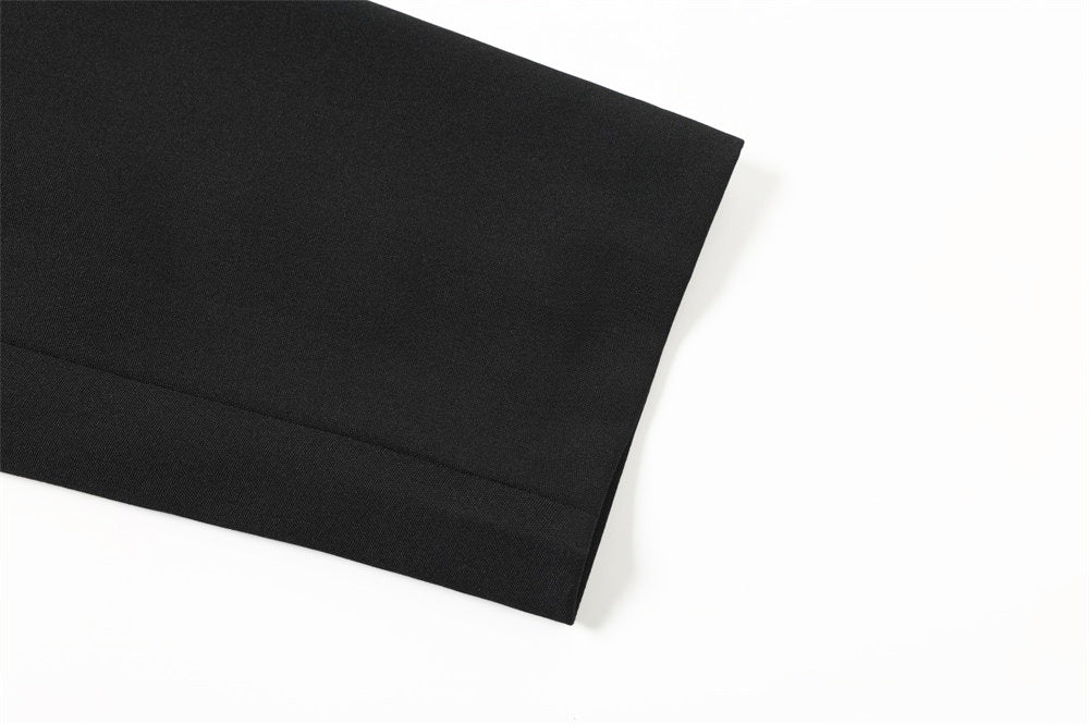 Men's Short Asymmetric Jacket with Airplane Clasp & Diagonal Placket