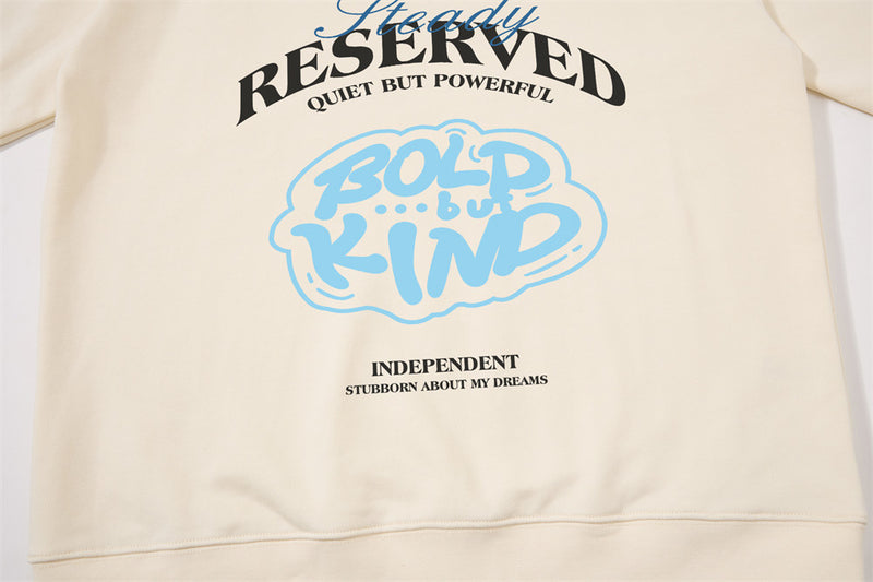 Letter Print Crewneck Sweatshirt – Oversized Fit