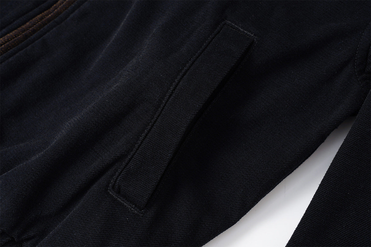 Veste Harrington en velours coupe boxy – Style workwear américain rétro