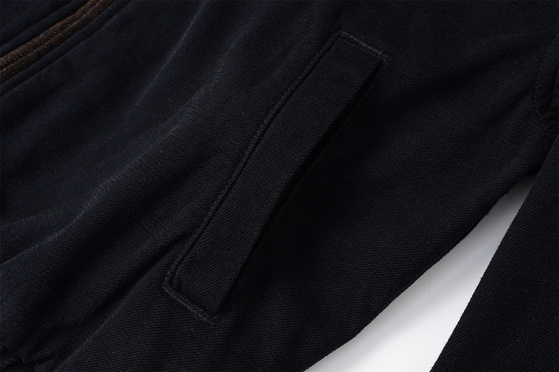 Veste Harrington en velours coupe boxy – Style workwear américain rétro