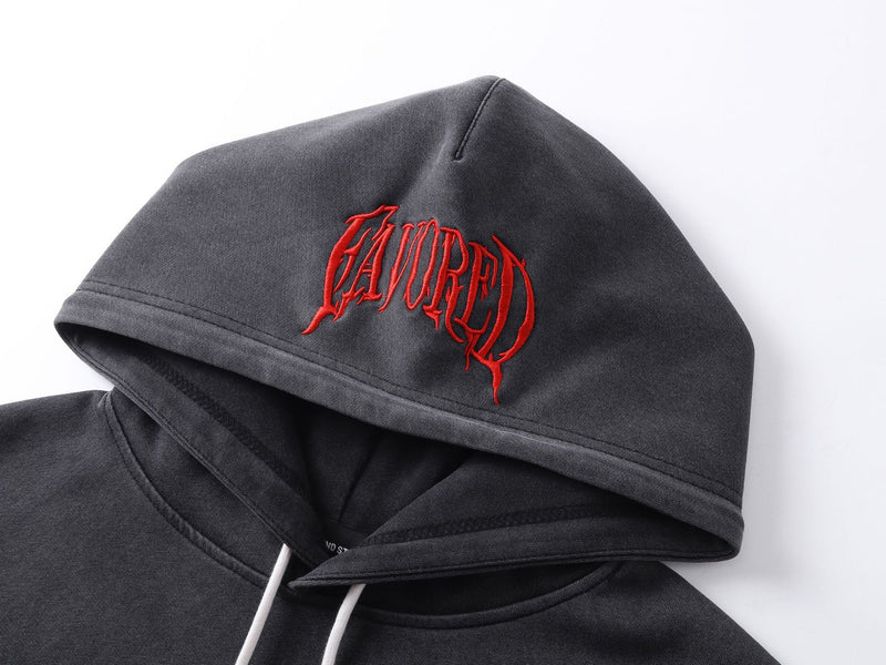 Sudadera de hombre con efecto de dos piezas – Gráfico desgastado «09» y estilo urbano lavado