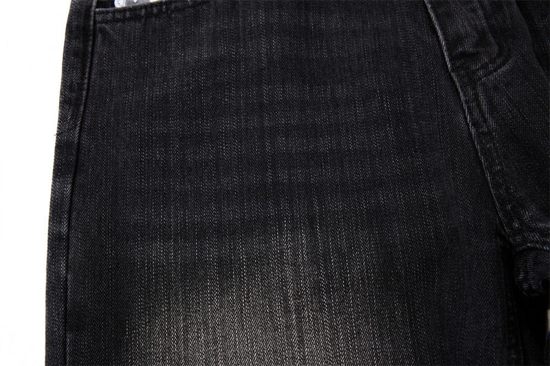 Wide-Leg Baggy Jeans – Vintage Washed Straight-Cut Denim