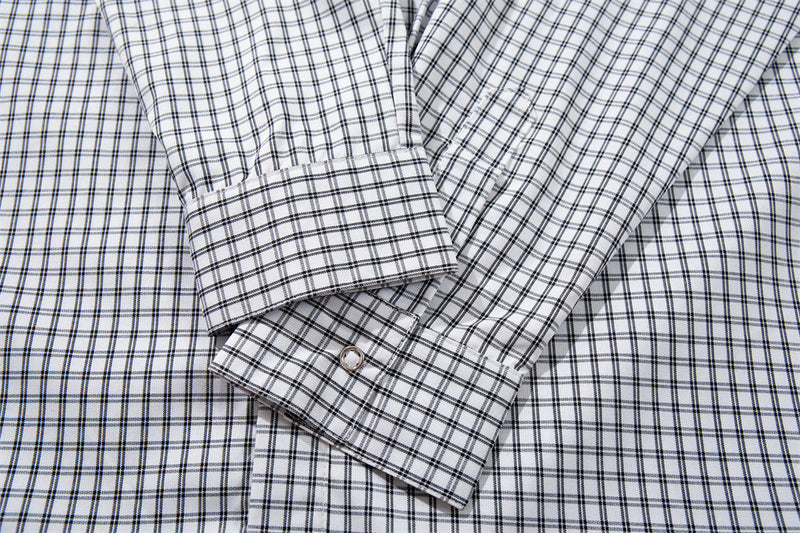 Plaid Long-Sleeve Shirt – Oversized Fit with Drawstring Hem