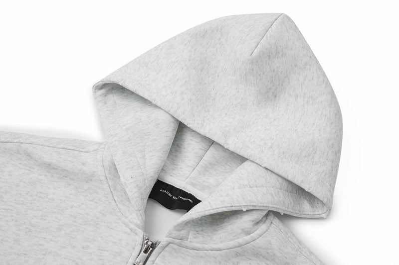 Zip-Up Hoodie – Oversized Fit with Full-Length Zipper
