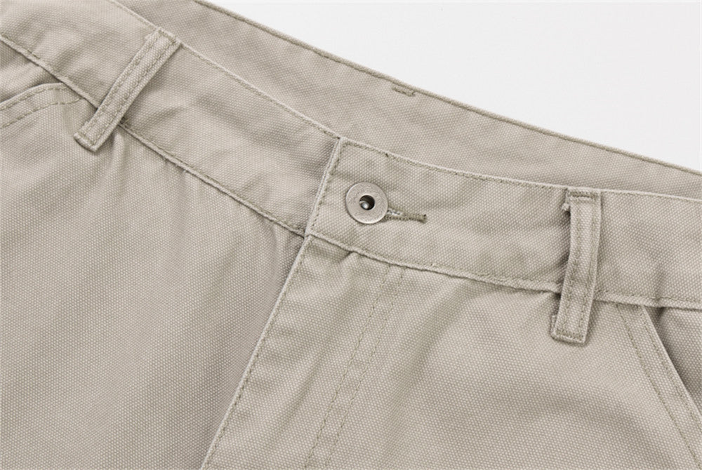 Men's Wide-Leg Cargo Pants – Straight-Fit Utility Trousers with Pocket Detail