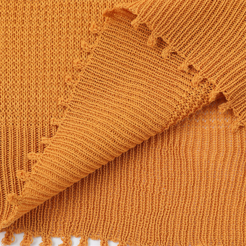 Pull en maille à col rond avec motif chien cartoon – Sweat à base usée