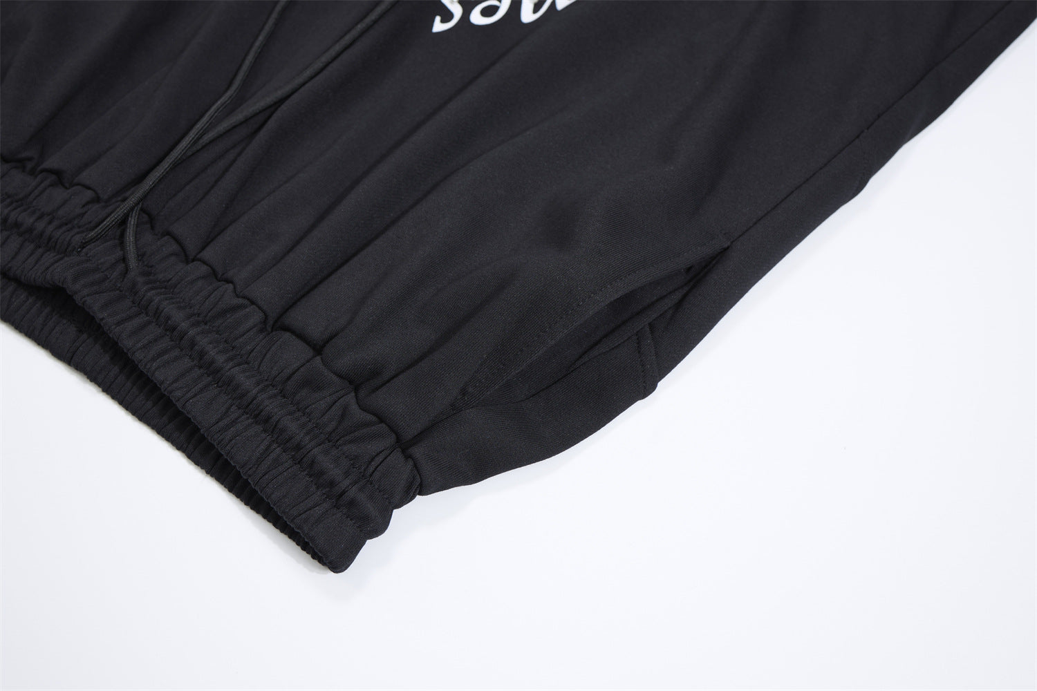 Pantalon de survêtement à jambes larges avec imprimé gothique – Pantalon molletonné baggy hip-hop