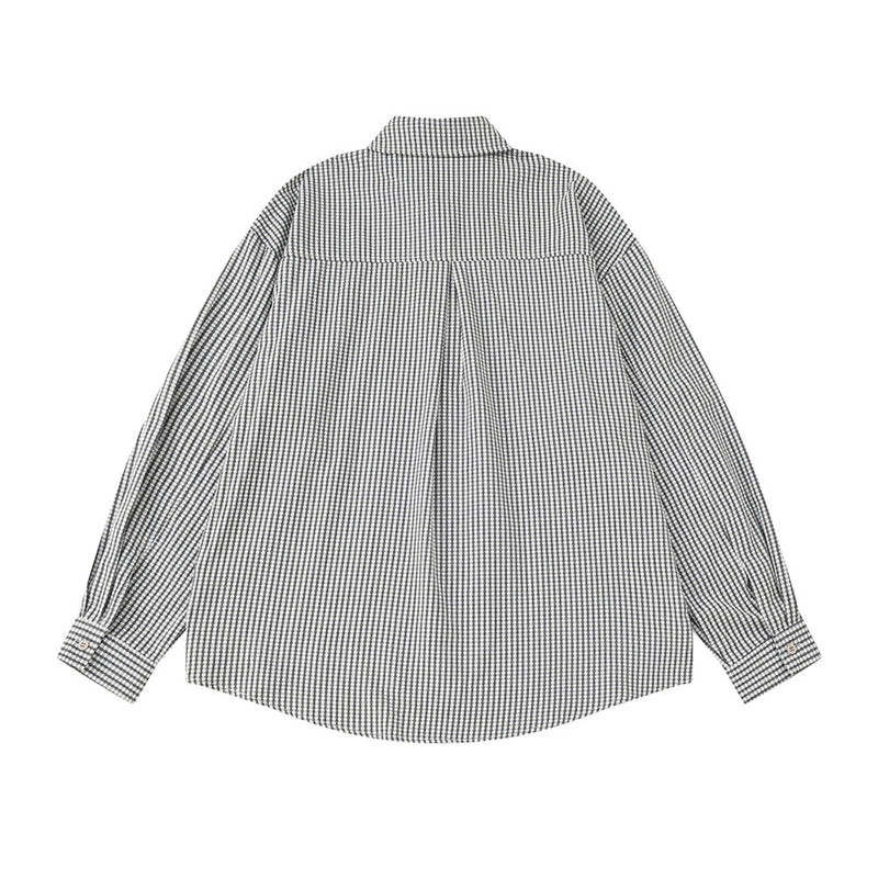 Men's Plaid Long Sleeve Oversized Button-Up Shirt
