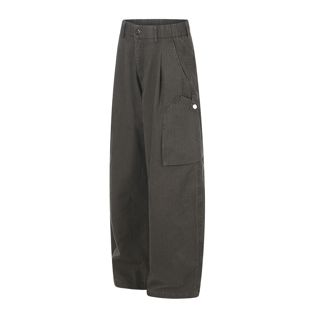 Wide-Leg Cargo Pants – Multi-Pocket Relaxed Fit Trousers