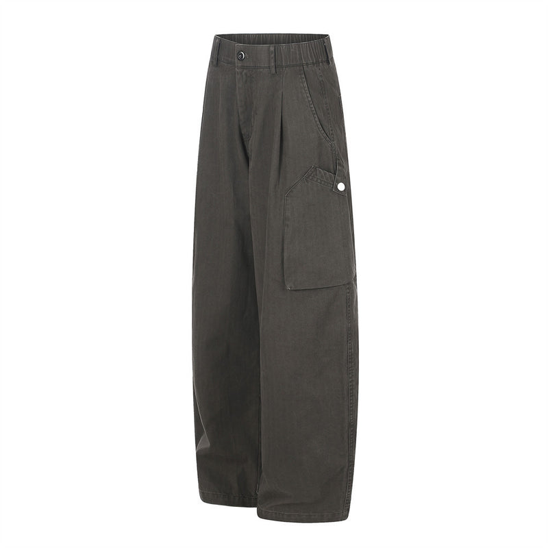 Wide-Leg Cargo Pants – Multi-Pocket Relaxed Fit Trousers