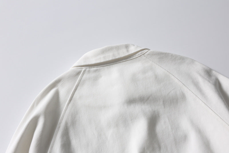 Oversized Workwear Bomber Jacket – Relaxed Fit Button-Up Outerwear