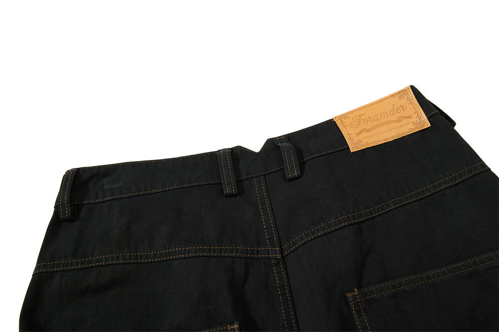 Wide-Leg Trousers with Double-Breasted Rope Detail