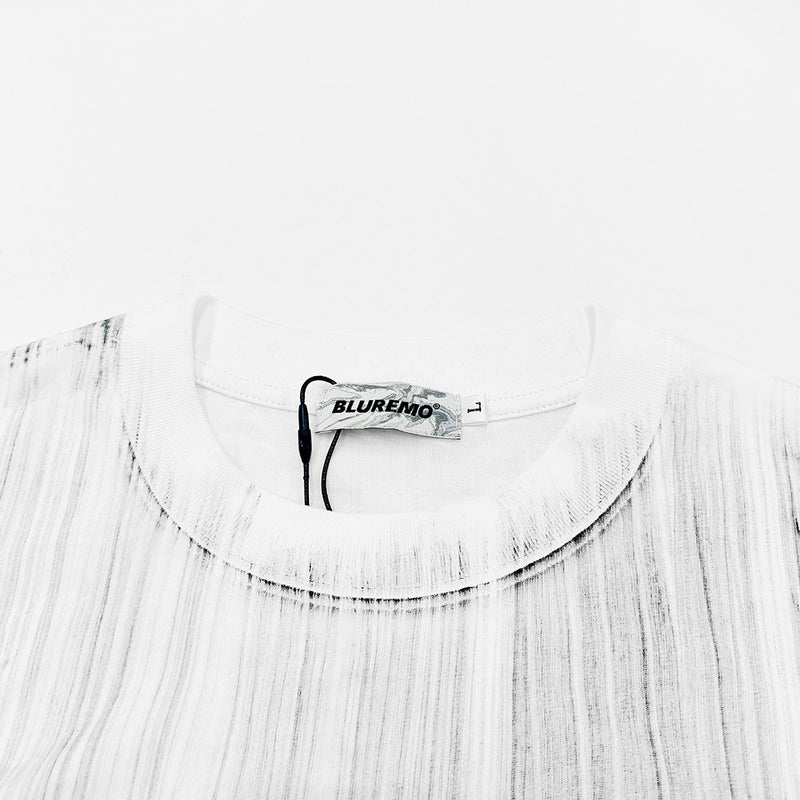 Graffiti Ink Splash Rhinestone Logo Oversized T-Shirt