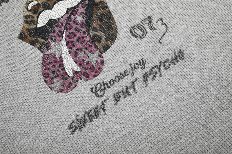 Leopard Print Raglan Long Sleeve Tee – Men's Streetwear Graphic Shirt