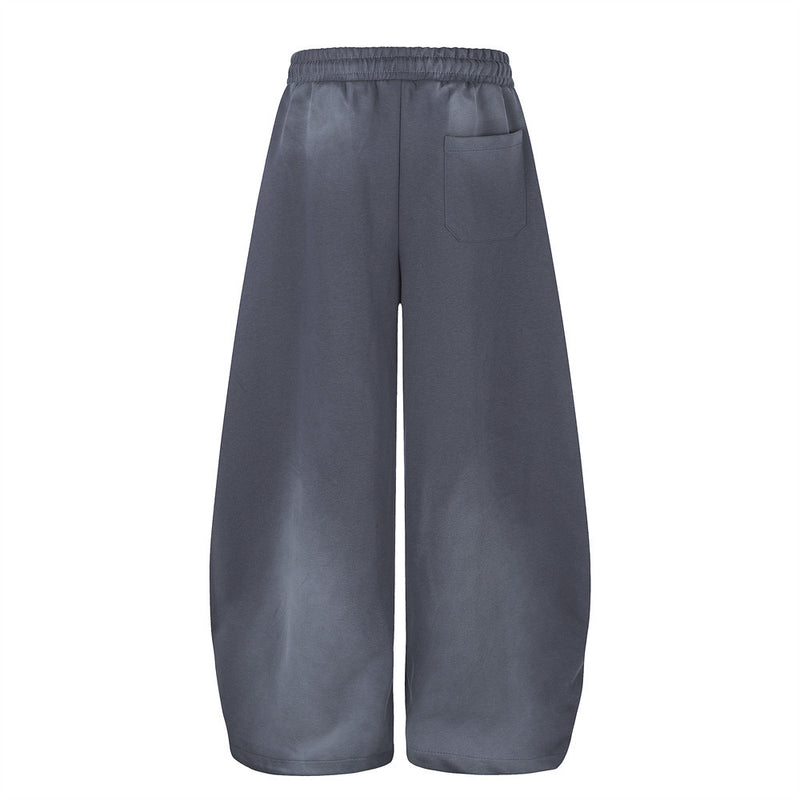 Cross Graphic Wide-Leg Sweatpants – Men's Baggy Drawstring Lounge Pants